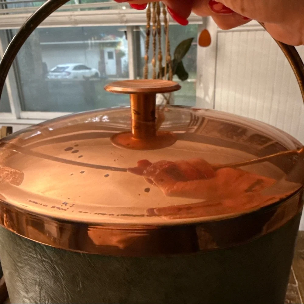 Coppercraft Guild Brushed Copper Ice Bucket with Signature Seal